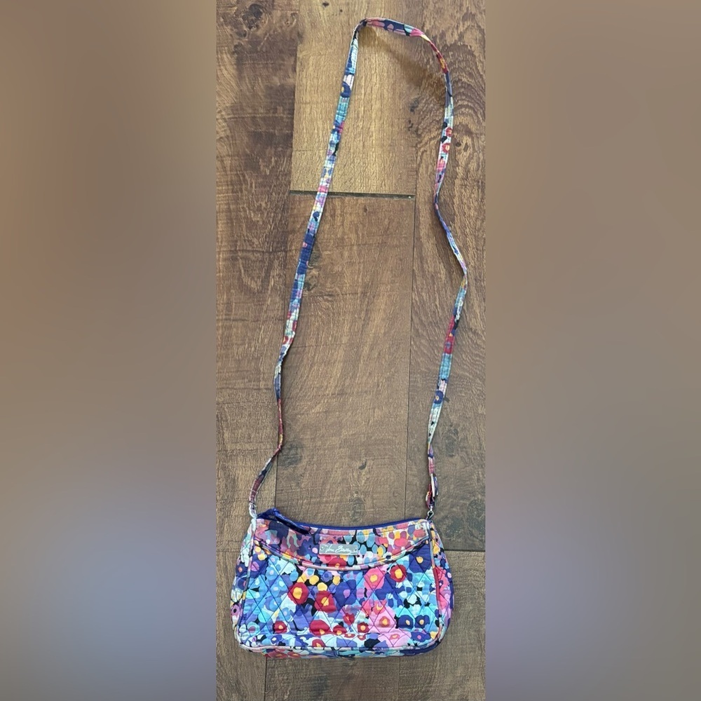 Vera bradley retired bohemian blooms crossbody floral quilted purse bag - Picture 2 of 11
